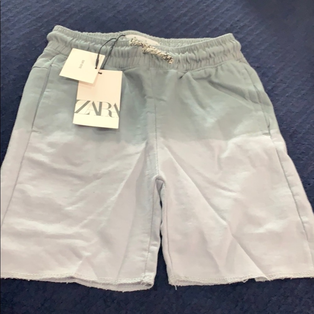Zara boys sz 8 dip-dye grey shorts